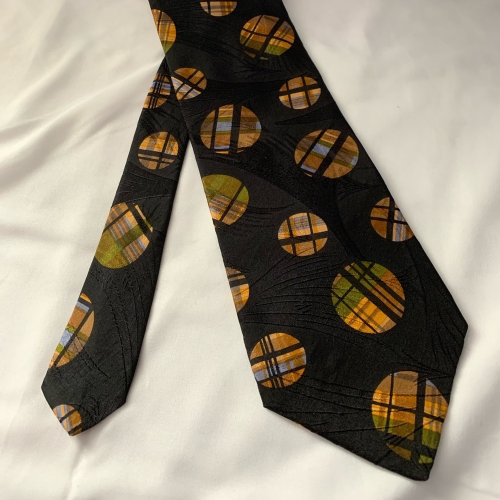 Vintage Bugatti 100% Italian Silk Tie